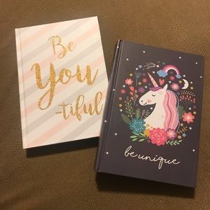 Set of book bound journals